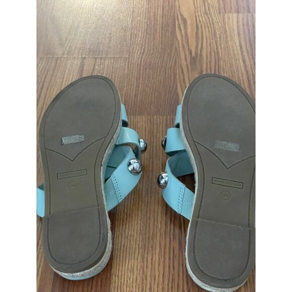 Marc Fisher Prisca Ornamental Espadrille Slide Sandal  Size 8 Green - Picture 5 of 6